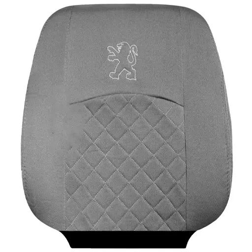 روکش صندلی پژو 405 GLX سوشیانت پارچه جودون مدل مارال طوسی دوخت طوسی