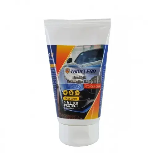 پولیش شفاف‌ کننده چراغ خودرو تام کلین مدل TC-RH120N72 حجم 120 میلی لیتر