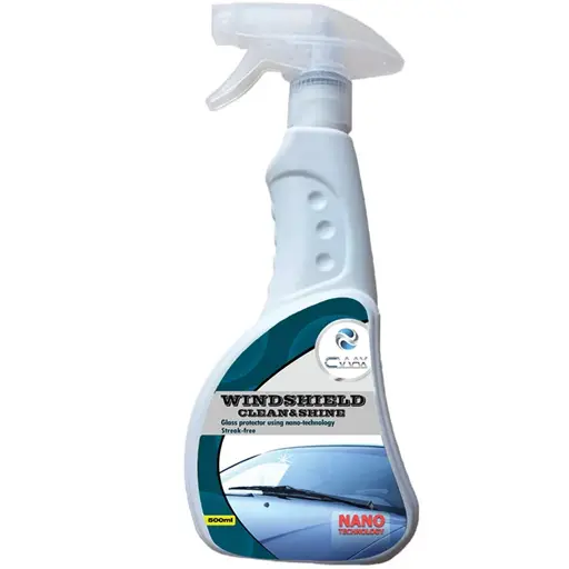 اسپری نانو تمیز کننده و براق کننده شیشه خودرو سی واکس مدل cw-g500nano حجم 500 میلی لیتر