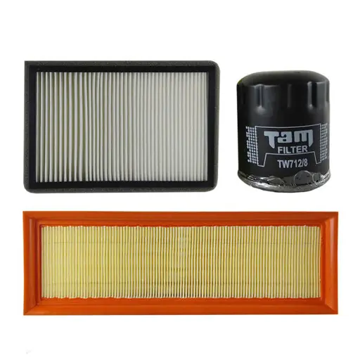 فیلتر روغن تام مدل TW712/8 پژو 405 انژکتوری به همراه فیلتر هوا و فیلتر کابین