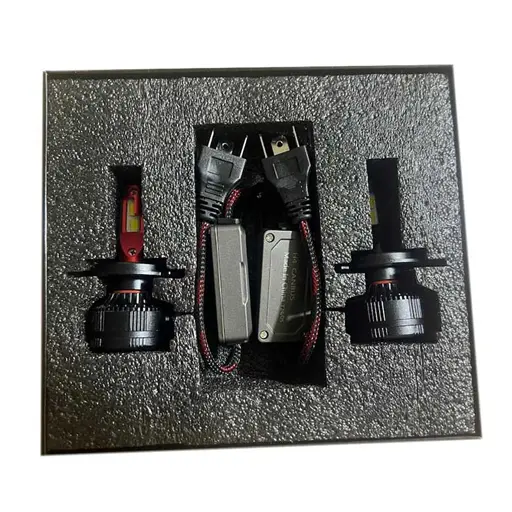 هدلایت پژو 405 GLX کانپکس مدل 3S Pro  نور پایین زرد فابریک و نور بالا سفید یخی 2 عددی