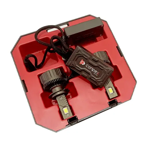 هدلایت خودرو کانپکس مدل K150 پایه H1 و 300 واتی پرنور اورجینال بسته 2 عددی