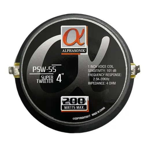 سوپر تیوتر خودرو آلفاسونیک مدل psw-55 بسته 2 عددی