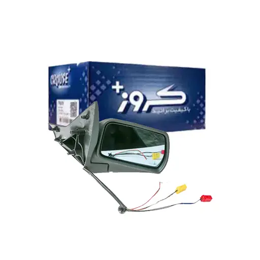 آینه بغل زانتیا کروز تنظیم برقی تاشو دستی با شیشه جدید (راست)