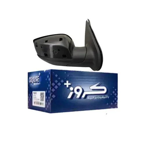 آينه بغل کامل ساینا کروز تنظیم برقی تاشو دستی بدون قاب روکش (راست)