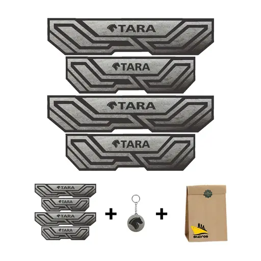 برچسب بدنه خودرو شیپرس مدل پارکابی چرم کد SP005 تارا بسته 4 عددی به همراه جاکلیدی
