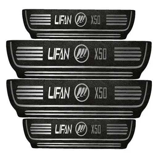 برچسب پارکابی خودرو مهدیار طرح چرم کد PKA1004 لیفان X50 بسته 4 عددی