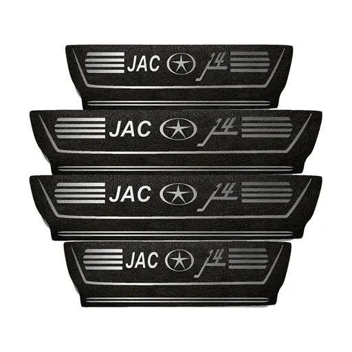 برچسب پارکابی خودرو مهدیار طرح چرم کد pka1022 jac j4 بسته 4 عددی
