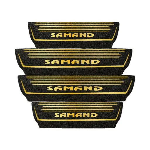 برچسب پارکابی خودرو مهدیار طرح چرم کد pkT1073 سمند بسته 4 عددی