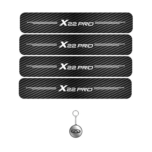 برچسب پارکابی مهدیار طرح کربن کد LCE004 ایکس 22 پرو مجموعه 4 عددی به همراه جاکلیدی