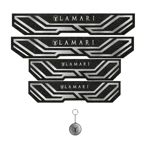 برچسب پارکابی خودرو مهدیار کد88 PKA 20 لاماری مجموعه 4 عددی به همراه جاکلیدی