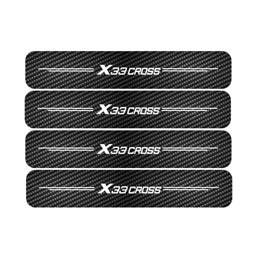 برچسب پارکابی مهدیار طرح کربن کد LCE005 x33 کراس مجموعه4عددی