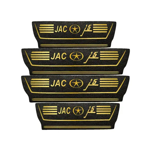 برچسب پارکابی خودرو مهدیار طرح چرم کدpkT1059 جک j5 بسته 4 عددی