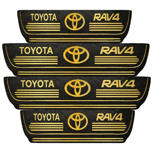 برچسب پارکابی خودرو مهدیار طرح چرم کد pkT108 تویوتا rav4 بسته 4 عددی