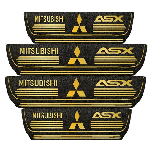 برچسب پارکابی خودرو مهدیار طرح چرم کد pkT1064 میتسوبیشی asx بسته 4 عددی