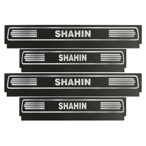برچسب پارکابی خودرو مهدیار طرح چرم کد SP153 شاهین بسته 4 عددی