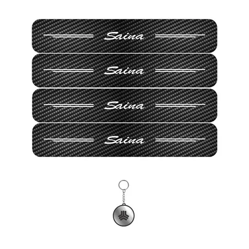 برچسب پارکابی مهدیار طرح کربن کد LCE0043 ساینا مجموعه 4 عددی به همراه جاکلیدی