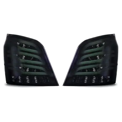 چراغ خطر عقب اسپرت پراید 111 طرح بنز S500 تمام دودی انجیکو (چپ و راست)
