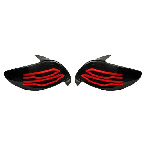 چراغ خطر عقب اسپرت پژو 206 طرح S500 تمام دودی انجیکو (چپ و راست)