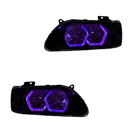 چراغ جلو اسپرت پراید مدرن مدل 3D-I8-Purple 2 عددی