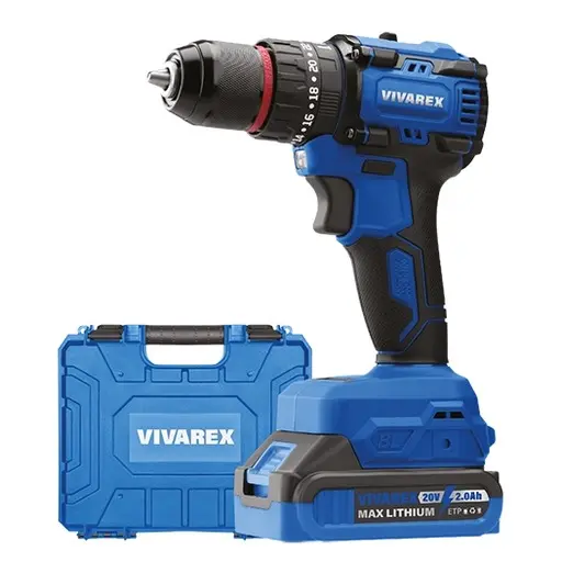 دریل شارژی ویوارکس ٢ باطری براشلس مدل VR2010-BLX