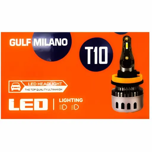 هدلایت گلف میلانو یخی مدل t10 پایه H7