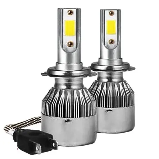 لامپ هدلایت خودرو مدل C6 H7 پژو 206 بسته دو عددی