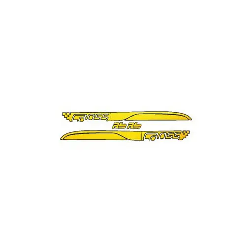 برچسب بدنه خودرو رایسان طرح پارکابی کد Pb003y مناسب کوییک بسته 4 عددی