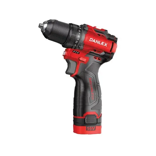 دریل پیچ گوشتی شارژی براشلس 16 ولت 2 آمپر دنلکس مدل DX-6316