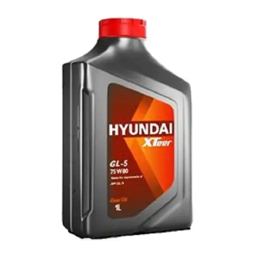 روغن موتور هیوندای اکستیر 75w90 gl5 حجم 1 لیتر ظرف پلاستیکی