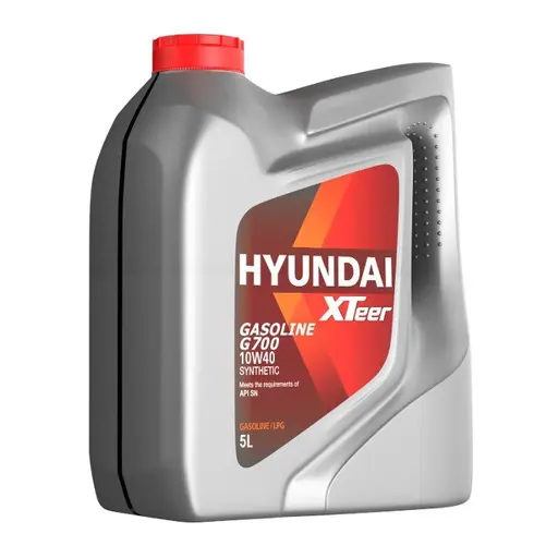 روغن موتور هیوندای اکستیر G700 مدل 10w40 sn حجم 5 لیتر ظرف پلاستیکی