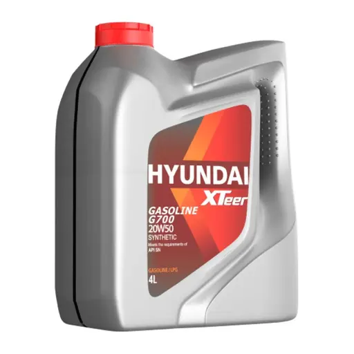 روغن موتور هیوندای اکستیر G700 مدل 20w50 sn حجم 4 لیتر ظرف پلاستیکی