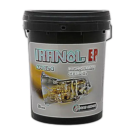 روغن گیربکس دستی ایرانول 85W140 GL4 حجم 20 لیتر ظرف حلبی بزرگ