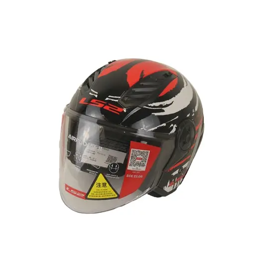 کلاه کاسکت بدون فک LS2 بلوتوث دار مدل Glossy-RW White