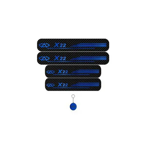 برچسب پارکابی خودرو لندمون کد LC030 MB X22 مجموعه 4 عددی به همراه جاکلیدی