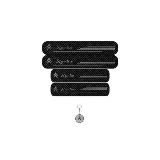 برچسب پارکابی خودرو لندمون کد LC053 MS سیتروین زانتیا مجموعه 4 عددی به همراه جاکلیدی