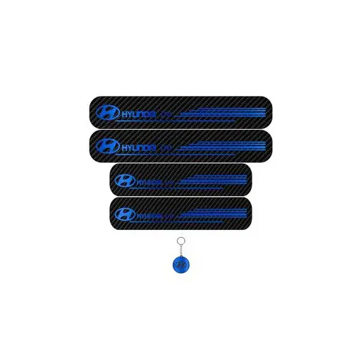 برچسب پارکابی خودرو لندمون کد LC051 MB هیوندای i10 مجموعه 4 عددی به همراه جاکلیدی