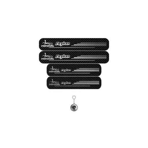 برچسب پارکابی خودرو لندمون کد LC016 MS پیکان مجموعه 4عددی به همراه جاکلیدی