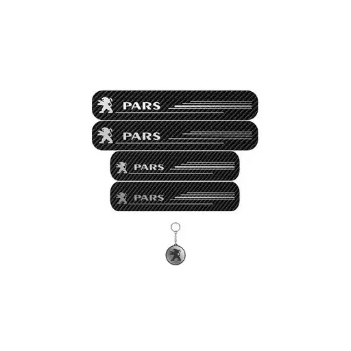برچسب پارکابی خودرو لندمون کد LC0020 MS پژو پارس مجموعه 4عددی به همراه جاکلیدی