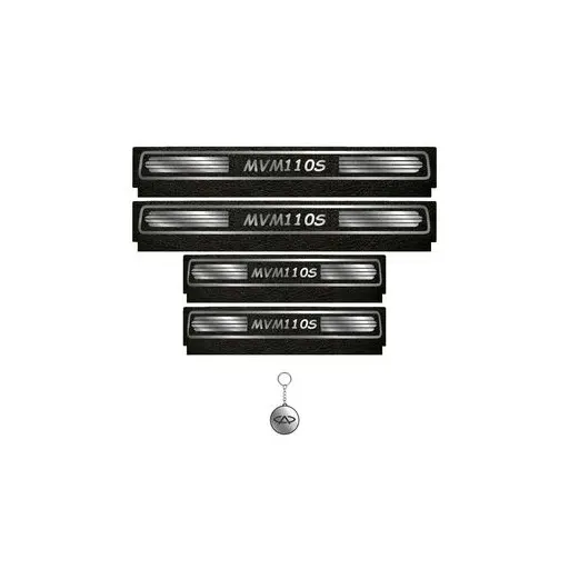 برچسب پارکابی خودرو لندمون کد LM084 MS ام وی ام 110 مجموعه 4 عددی به همراه جا کلیدی