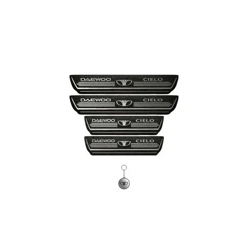 برچسب پارکابی خودرو لندمون کد LMm0040 MS دوو سییلو مجموعه 4 عددی به همراه جا کلیدی