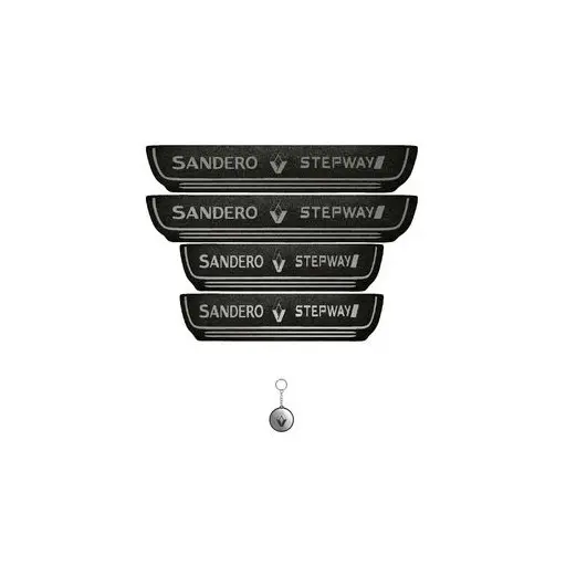 برچسب پارکابی خودرو لندمون کد LMm0032 MS استپ وی مجموعه 4 عددی به همراه جا کلیدی