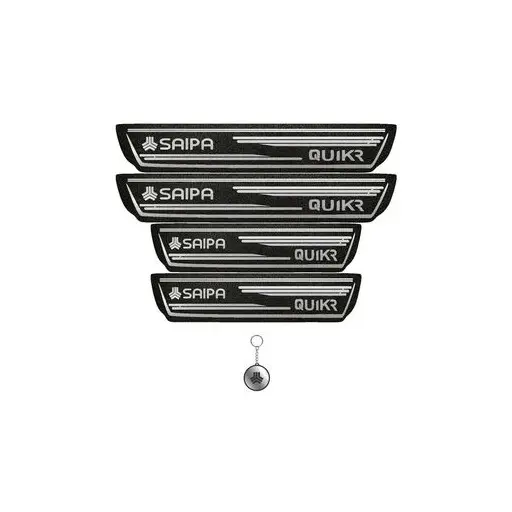 برچسب پارکابی خودرو لندمون کد LM202 MS کوییک آر مجموعه 4 عددی به همراه جاکلیدی