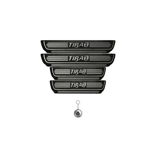 برچسب پارکابی خودرو لندمون کد LMm0026 MS تیبا دو مجموعه 4 عددی به همراه جا کلیدی