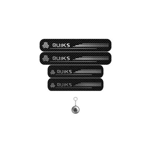 برچسب پارکابی خودرو لندمون کد LC005 MS کوییک اس مجموعه 4 عددی به همراه جاکلیدی
