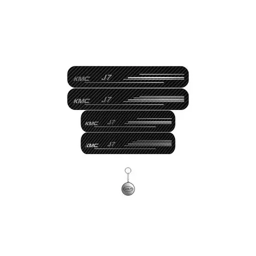 برچسب پارکابی خودرو لندمون کد LC028 MS جک J7 مجموعه 4 عددی به همراه جاکلیدی