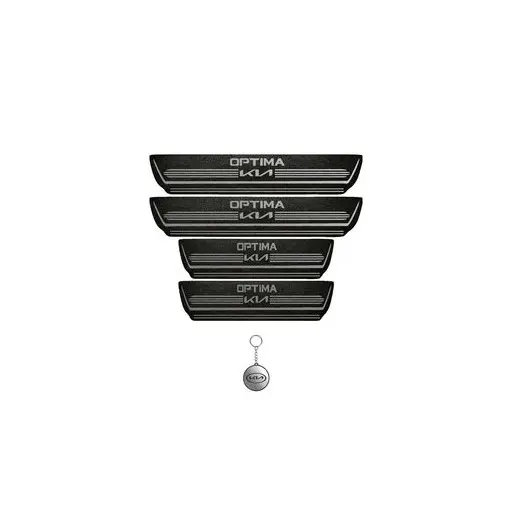برچسب پارکابی خودرو لندمون کد LMm0043 MS کیا اپتیما مجموعه 4 عددی به همراه جا کلیدی