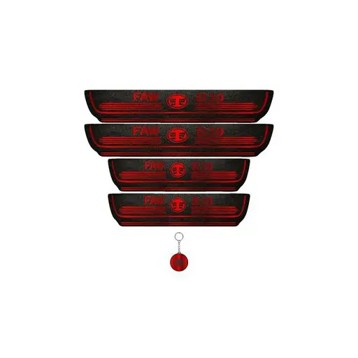 برچسب پارکابی خودرو لندمون کد LM017 MR بسترن B30 به همراه جاکلیدی مجموعه 4 عددی