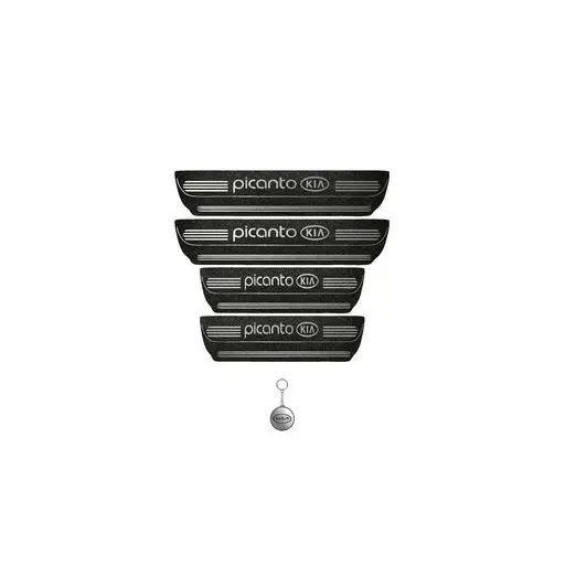 برچسب پارکابی خودرو لندمون کد LMm0025 MS کیاپیکانتو مجموعه 4 عددی به همراه جا کلیدی