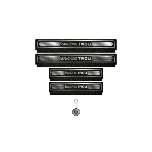 برچسب پارکابی خودرو لندمون کد LM119 MS تیوولی مجموعه 4 عددی به همراه جا کلیدی